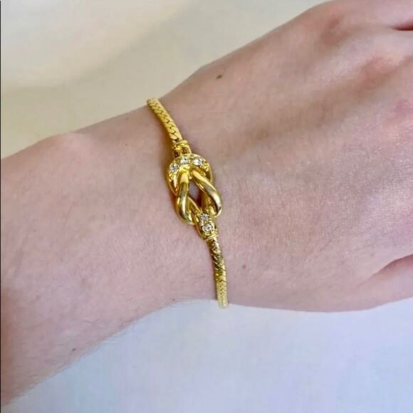 Retro Rhinestone‎ Knot Bracelet - Picture 2 of 4